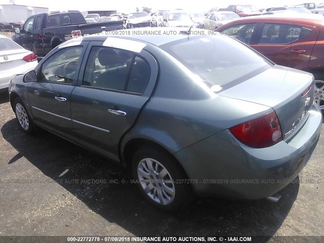 1G1AL58H697189026 - 2009 CHEVROLET COBALT LT BLUE photo 3