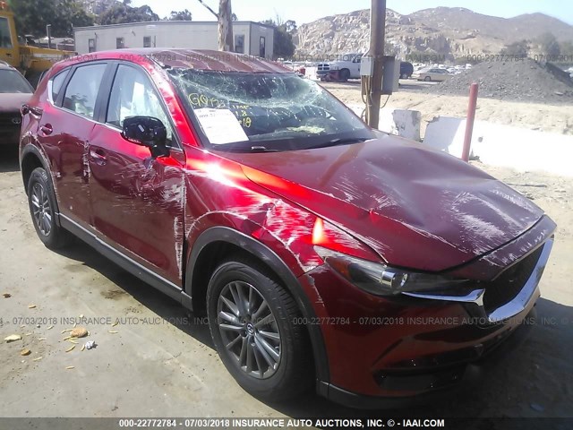 JM3KFABMXJ0325034 - 2018 MAZDA CX-5 SPORT RED photo 1