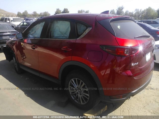 JM3KFABMXJ0325034 - 2018 MAZDA CX-5 SPORT RED photo 3