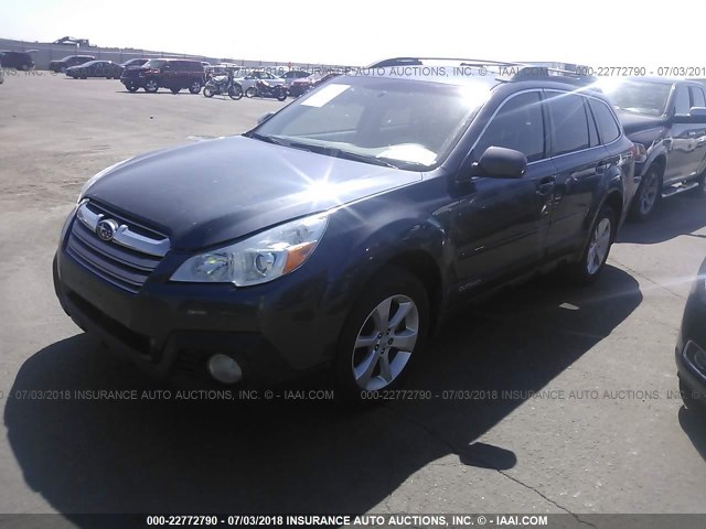 4S4BRBGC8D3323710 - 2013 SUBARU OUTBACK 2.5I PREMIUM BLACK photo 2