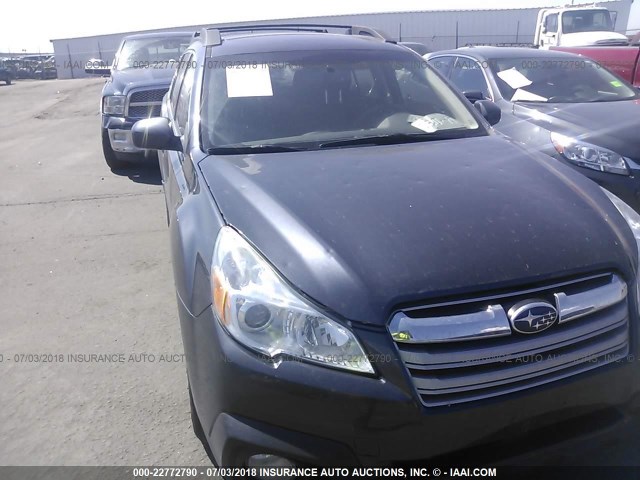 4S4BRBGC8D3323710 - 2013 SUBARU OUTBACK 2.5I PREMIUM BLACK photo 6