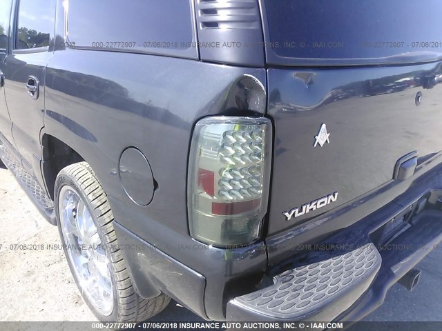 1GKEK63U64J200029 - 2004 GMC YUKON DENALI BLACK photo 6