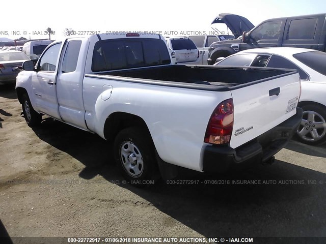 5TFTX4CN1FX065219 - 2015 TOYOTA TACOMA ACCESS CAB WHITE photo 3