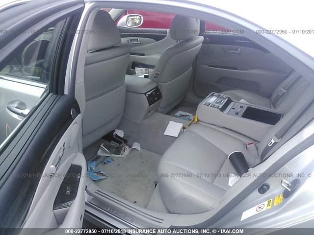 JTHGL46F075002285 - 2007 LEXUS LS 460L SILVER photo 8