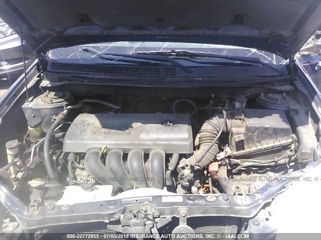 2T1KR32E83C018040 - 2003 TOYOTA COROLLA MATRIX XR Navy photo 10