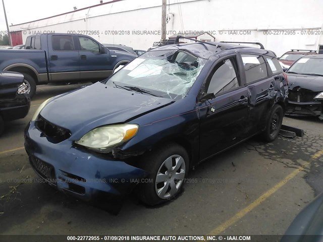 2T1KR32E83C018040 - 2003 TOYOTA COROLLA MATRIX XR Navy photo 2