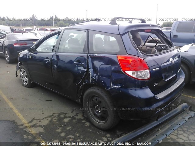 2T1KR32E83C018040 - 2003 TOYOTA COROLLA MATRIX XR Navy photo 3