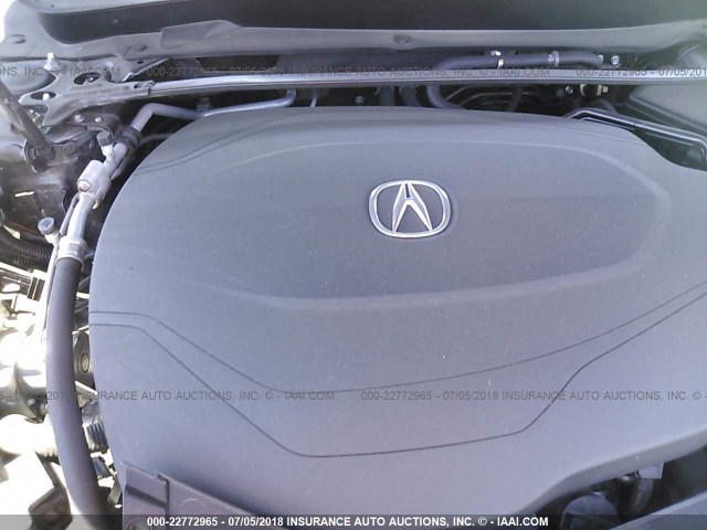19UUB2F54GA002916 - 2016 ACURA TLX TECH GRAY photo 10