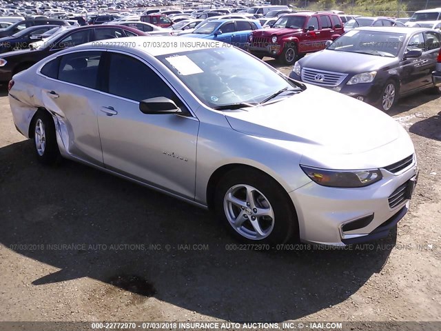 1G1ZB5ST2GF243217 - 2016 CHEVROLET MALIBU LS SILVER photo 1