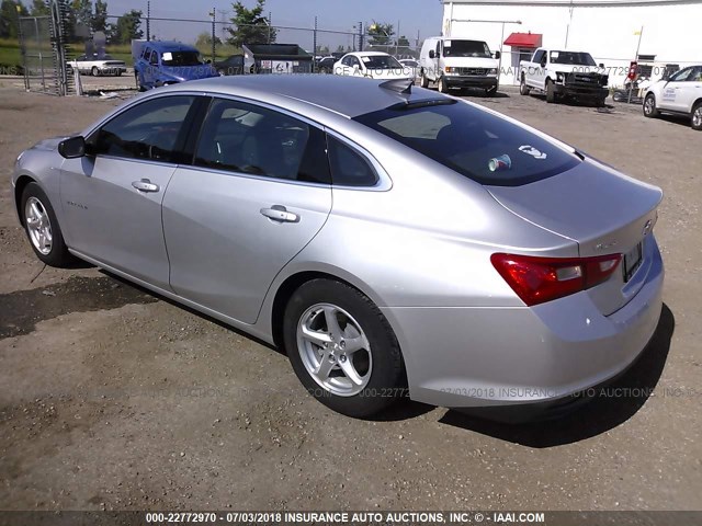 1G1ZB5ST2GF243217 - 2016 CHEVROLET MALIBU LS SILVER photo 3