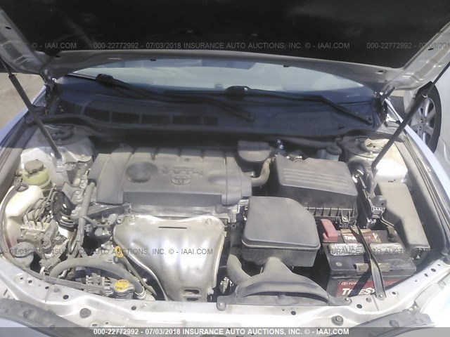 4T1BF3EK0AU088332 - 2010 TOYOTA CAMRY SE/LE/XLE SILVER photo 10