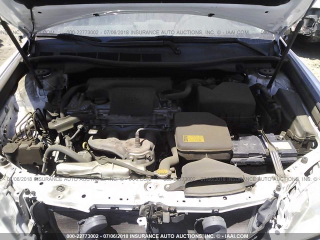 4T4BF1FK3CR257688 - 2012 TOYOTA CAMRY SE/LE/XLE WHITE photo 10