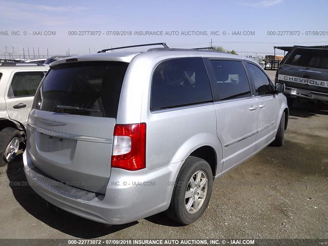 2C4RC1BG4CR226423 - 2012 CHRYSLER TOWN & COUNTRY TOURING SILVER photo 4