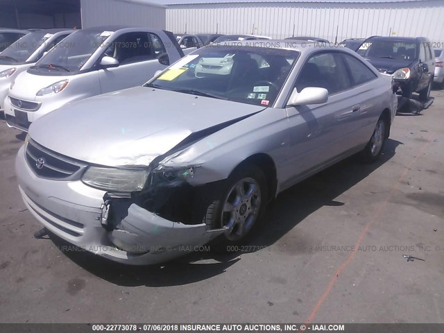 2T1CF28P2YC413144 - 2000 TOYOTA CAMRY SOLARA SE/SLE ვერცხლისფერი ფოტო 2