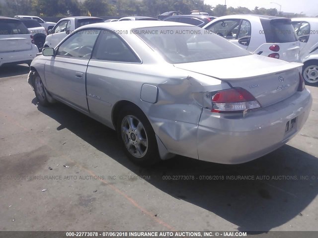 2T1CF28P2YC413144 - 2000 TOYOTA CAMRY SOLARA SE/SLE ვერცხლისფერი ფოტო 3