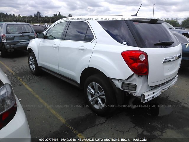 2GNALBEK7D6308045 - 2013 CHEVROLET EQUINOX LS WHITE photo 3