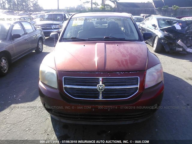 1B3HB78K47D347086 - 2007 DODGE CALIBER R/T ORANGE photo 6