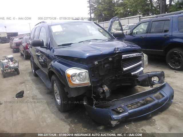 1D8HB58DX5F558588 - 2005 DODGE DURANGO LIMITED BLUE photo 1