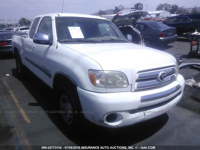 5TBRU34186S456519 - 2006 TOYOTA TUNDRA ACCESS CAB SR5 WHITE photo 1
