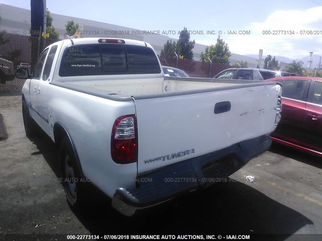 5TBRU34186S456519 - 2006 TOYOTA TUNDRA ACCESS CAB SR5 WHITE photo 3