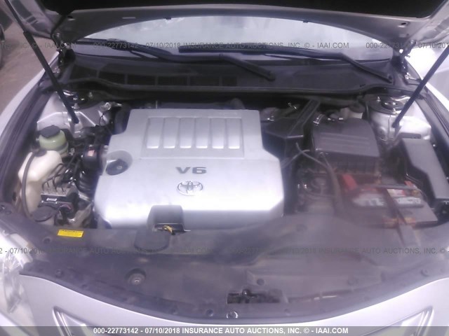 4T1BK46K29U078459 - 2009 TOYOTA CAMRY SE/LE/XLE SILVER photo 10