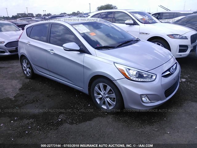 KMHCU5AE3EU189716 - 2014 HYUNDAI ACCENT GLS/SE GRAY photo 1