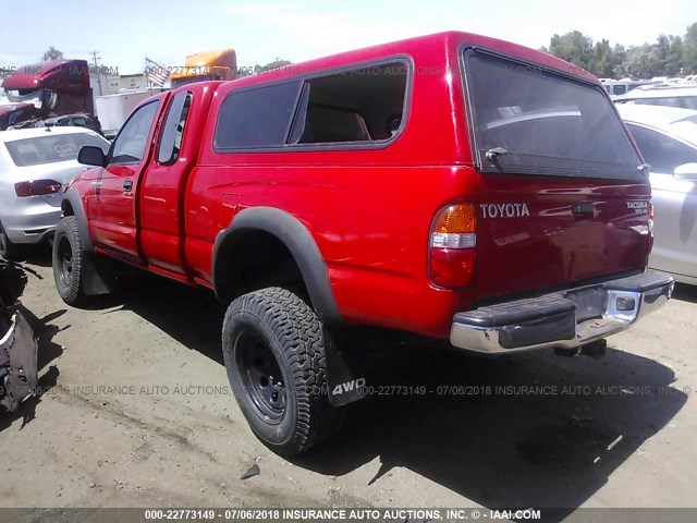 5TEWN72N13Z171924 - 2003 TOYOTA TACOMA XTRACAB RED photo 3