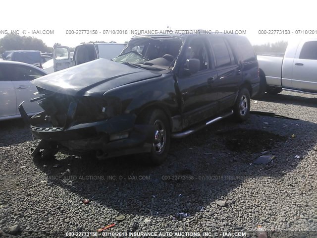1FMPU16L63LC14824 - 2003 FORD EXPEDITION XLT BLACK photo 2