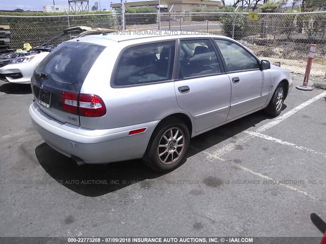 YV1VW27544F085293 - 2004 VOLVO V40 1.9T SILVER photo 4