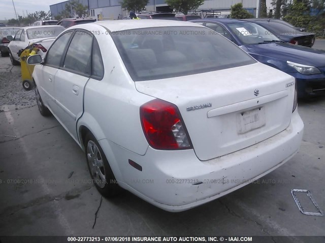 KL5JD52Z24K963242 - 2004 SUZUKI FORENZA S WHITE photo 3