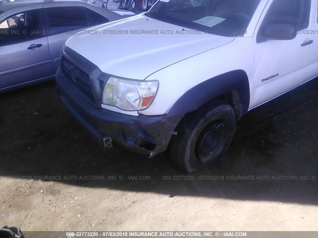 5TEUX42N58Z557821 - 2008 TOYOTA TACOMA ACCESS CAB Ақ фото 6