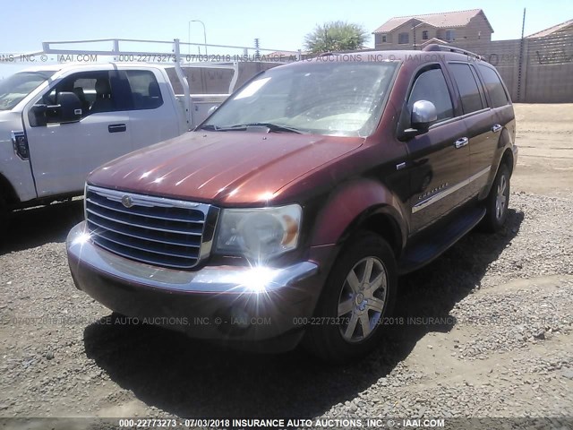 1A8HX58258F146803 - 2008 CHRYSLER ASPEN LIMITED მუქწითელი ფოტო 2