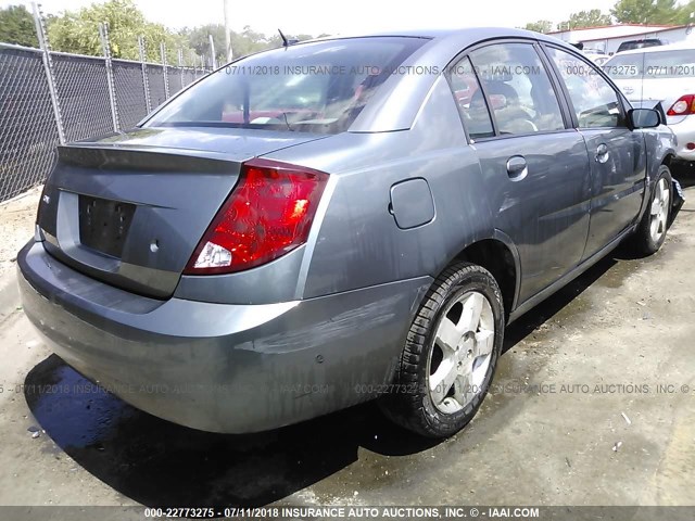 1G8AL58F37Z176364 - 2007 SATURN ION LEVEL 3 GRAY photo 4