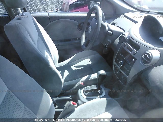 1G8AL58F37Z176364 - 2007 SATURN ION LEVEL 3 GRAY photo 5