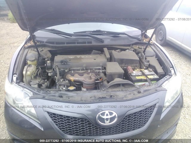 4T1BE46K89U395184 - 2009 TOYOTA CAMRY SE/LE/XLE GRAY photo 10