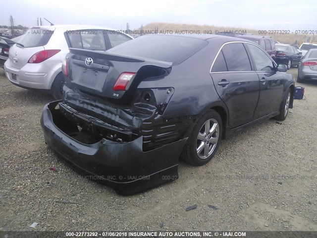 4T1BE46K89U395184 - 2009 TOYOTA CAMRY SE/LE/XLE GRAY photo 4