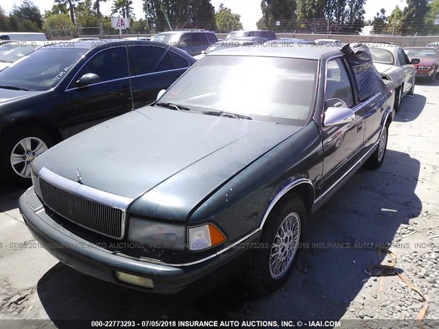 1C3XA363XPF603998 - 1993 CHRYSLER LEBARON LE A-BODY GREEN photo 2