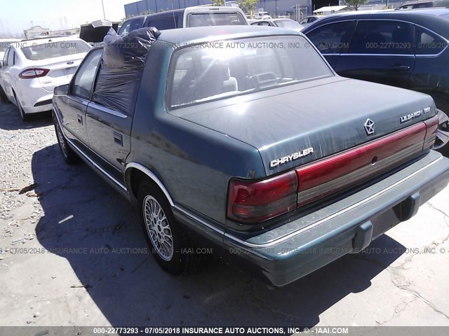 1C3XA363XPF603998 - 1993 CHRYSLER LEBARON LE A-BODY GREEN photo 3