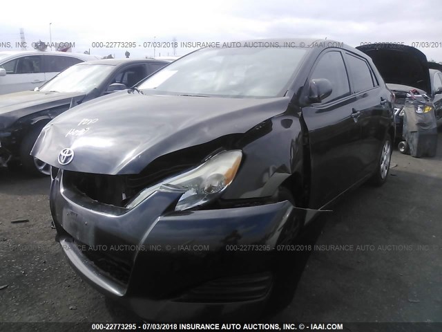 2T1KU40E99C029578 - 2009 TOYOTA COROLLA MATRIX  BLACK photo 2