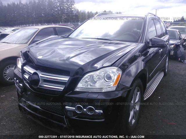 4JGBF7BE7BA722762 - 2011 MERCEDES-BENZ GL 450 4MATIC BLACK photo 2