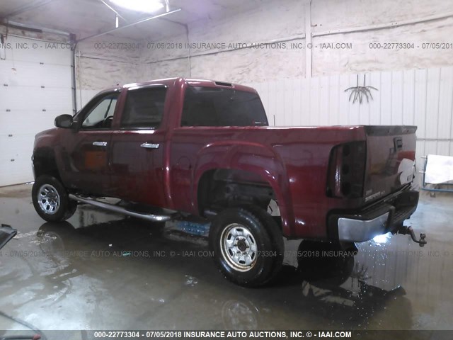 3GTEK33319G107249 - 2009 GMC SIERRA K1500 SLT MAROON photo 3