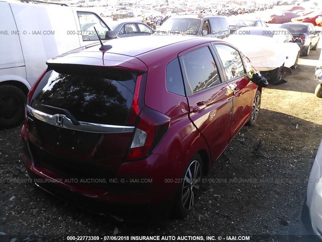 3HGGK5H82JM702045 - 2018 HONDA FIT EX/EXL RED photo 4