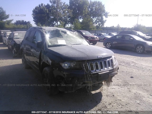 1C4NJDBB4ED572472 - 2014 JEEP COMPASS SPORT BLACK photo 1