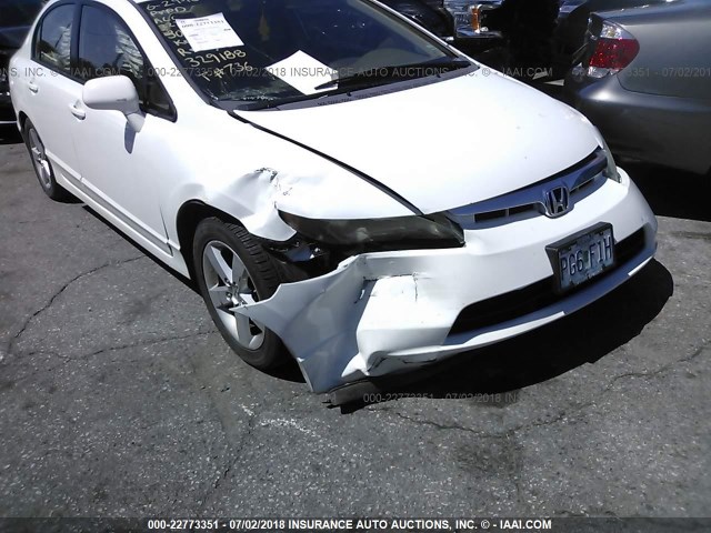 2HGFA16958H329188 - 2008 HONDA CIVIC EXL 白色 照片 6