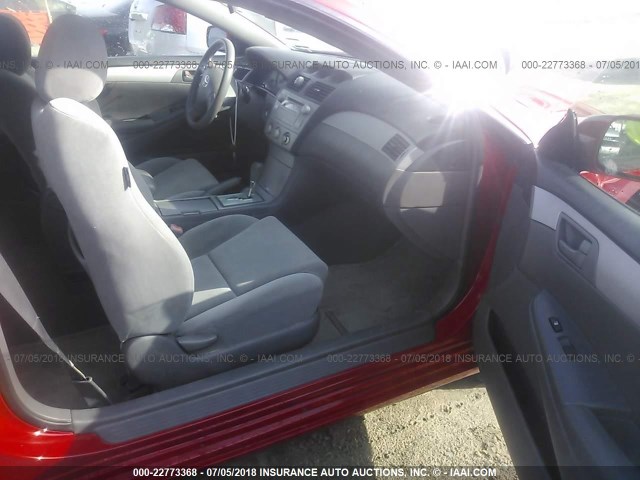 4T1CE38P24U879304 - 2004 TOYOTA CAMRY SOLARA SE/SLE Qırmızı foto 5