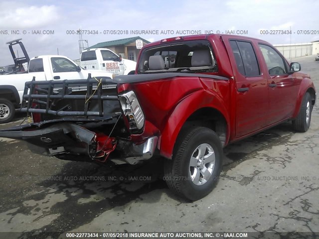 1N6AD07UX9C404370 - 2009 NISSAN FRONTIER CREW CAB SE/LE/NISMO RED photo 4