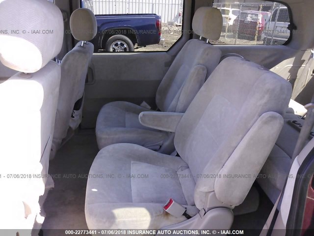 KNDUP131846511675 - 2004 KIA SEDONA EX/LX BURGUNDY photo 8