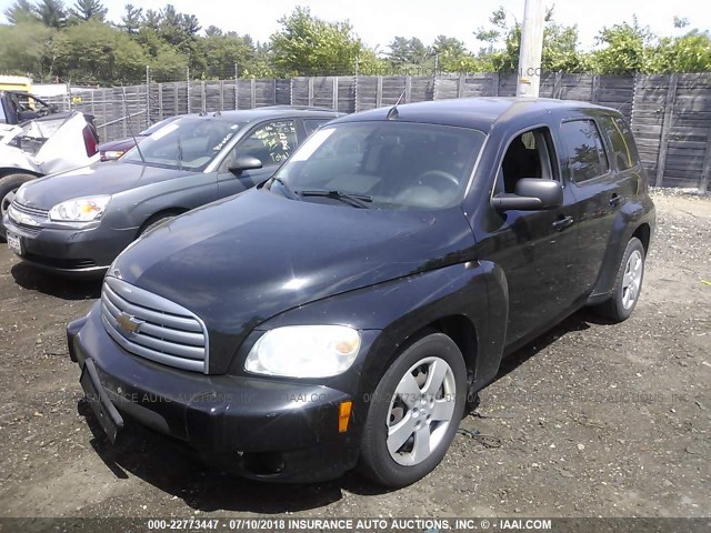 3GNBAADB6AS620991 - 2010 CHEVROLET HHR LS BLACK photo 2