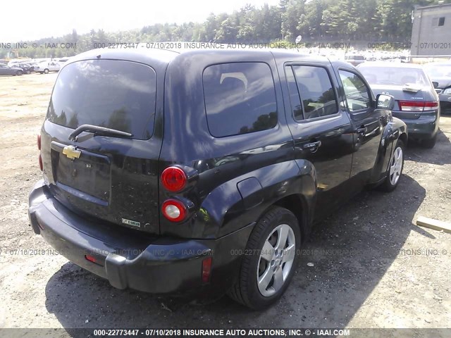 3GNBAADB6AS620991 - 2010 CHEVROLET HHR LS BLACK photo 4