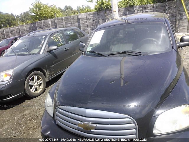 3GNBAADB6AS620991 - 2010 CHEVROLET HHR LS BLACK photo 6